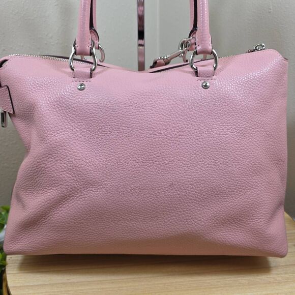 Coach Emma Pebbled Leather Satchel - Picture 8 of 16